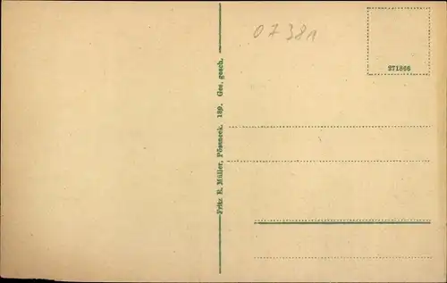 Ak Pößneck im Saale Orla Kreis, schöne Detailansicht