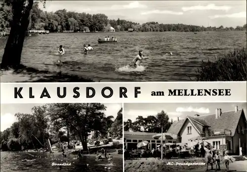 Ak Klausdorf Am Mellensee Brandenburg, HO Strandgaststätte, Strandbad, Wasserrutsche