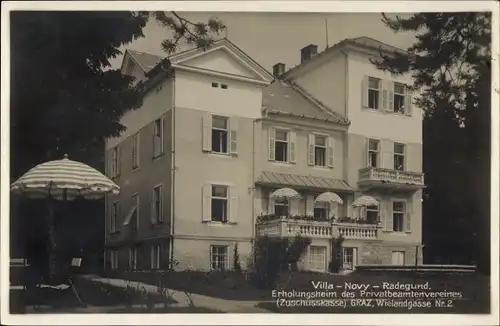 Ak Sankt Radegund Steiermark, Villa Novy, Erholungsheim des Privatbeamtenvereins Wielandgasse Nr 2