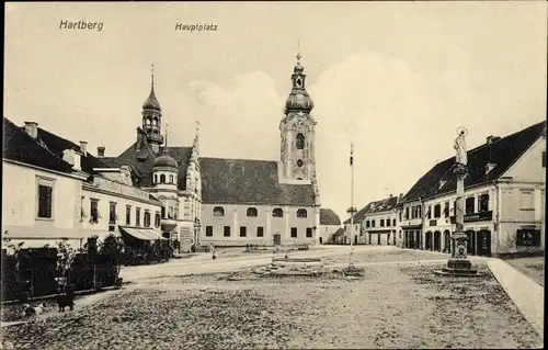 Ak Hartberg Steiermark, Hauptplatz, Kirche