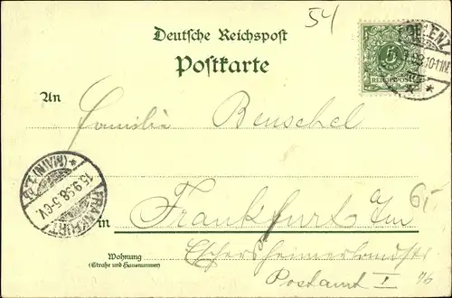 Litho Koblenz in Rheinland Pfalz, Festung Ehrenbreitstein, Kaiser Wilhelm Denkmal