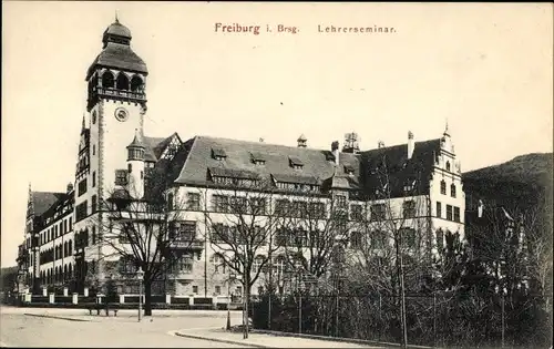 Ak Freiburg im Breisgau Baden Württemberg, Lehrerseminar, Außenansicht