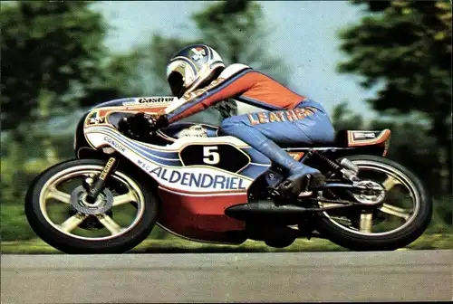 Ak Rennfahrer Henk van Kessel auf dem Motorrad, Motorrennsport