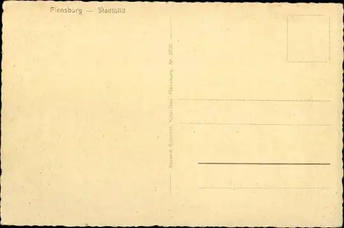 Ak Flensburg in Schleswig Holstein, schöne Detailansicht