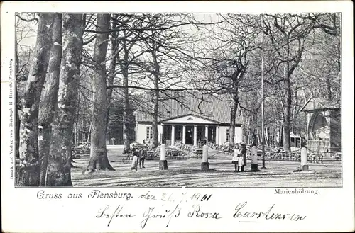 Ak Flensburg in Schleswig Holstein, schöne Detailansicht