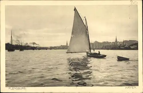 Ak Flensburg in Schleswig Holstein, schöne Detailansicht