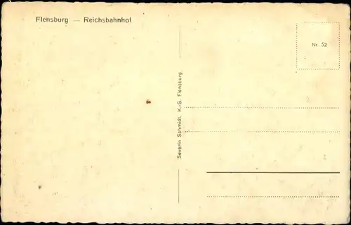 Ak Flensburg in Schleswig Holstein, schöne Detailansicht