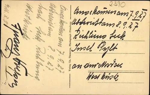 Ak Flensburg in Schleswig Holstein, schöne Detailansicht