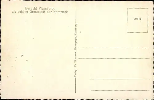 Ak Flensburg in Schleswig Holstein, schöne Detailansicht