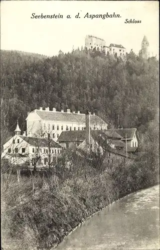 Ak Seebenstein in Niederösterreich, schöne Detailansicht