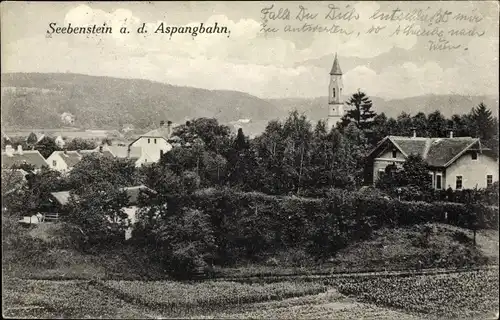 Ak Seebenstein in Niederösterreich, schöne Detailansicht