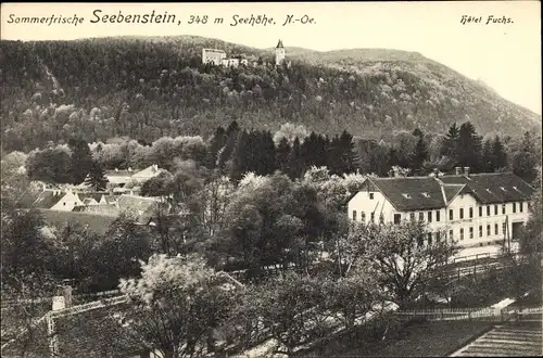 Ak Seebenstein in Niederösterreich, schöne Detailansicht