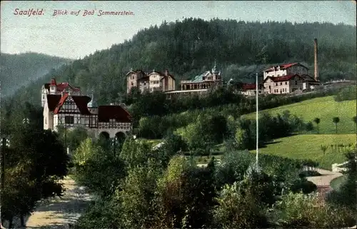 Ak Saalfeld in Thüringen, schöne Detailansicht