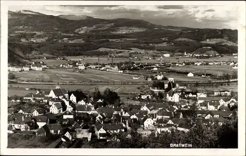 Ak Gratwein Steiermark, Panorama der von Ortschaft und Umgebung