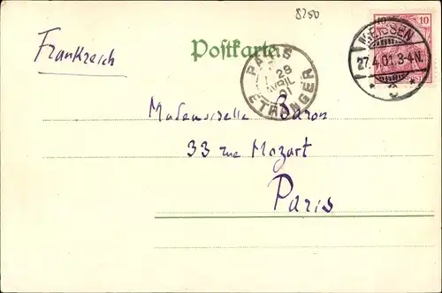 Ak Meißen in Sachsen, schöne Detailansicht, Schlossberg mit Dom