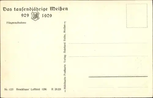 Ak Meißen in Sachsen, schöne Detailansicht