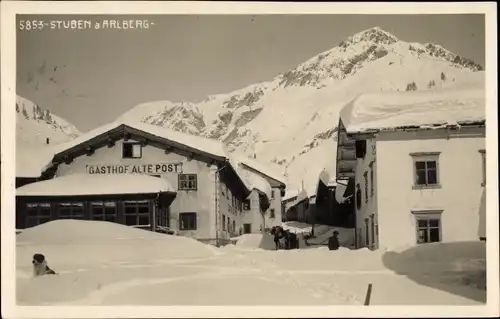 Ak Stuben am Arlberg Klösterle Vorarlberg, schöne Detailansicht