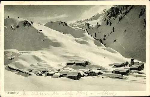 Ak Stuben am Arlberg Klösterle Vorarlberg, schöne Detailansicht