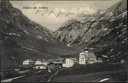 Ak Stuben am Arlberg Klösterle Vorarlberg, schöne Detailansicht