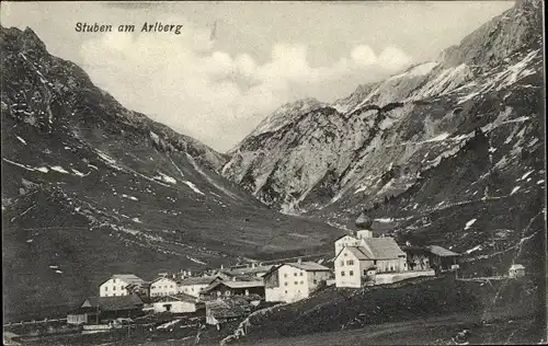 Ak Stuben am Arlberg Klösterle Vorarlberg, schöne Detailansicht