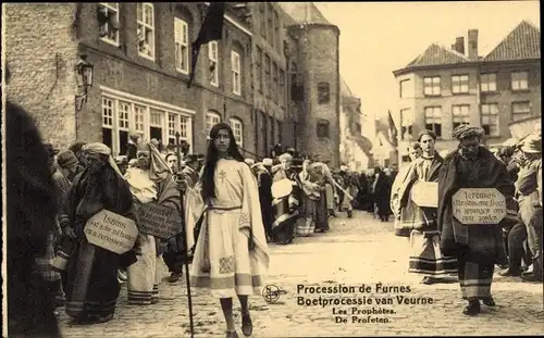 Ak Furnes Westflandern, Procession, Boetprocessie van Veurne, les Prophètes