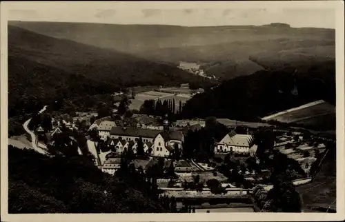 Ak Hattenheim Eltville am Rhein Hessen, Blick auf Ortschaft und Kloster Eberbach