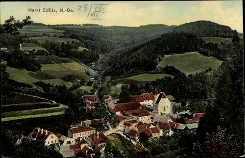 Ak Edlitz in Niederösterreich, schöne Detailansicht