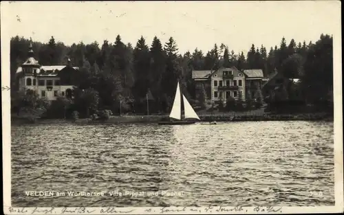 Ak Velden am Wörther See Kärnten, schöne Detailansicht