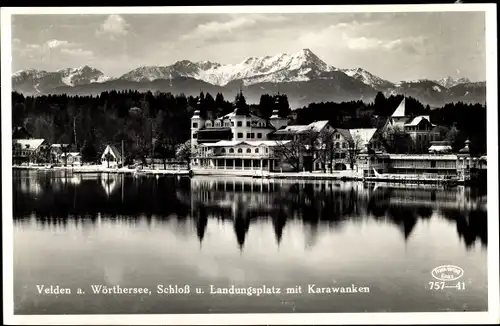 Ak Velden am Wörther See Kärnten, schöne Detailansicht