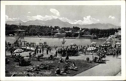 Ak Velden am Wörther See Kärnten, schöne Detailansicht