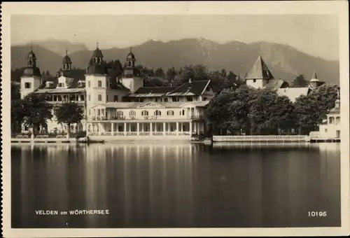 Ak Velden am Wörther See Kärnten, schöne Detailansicht