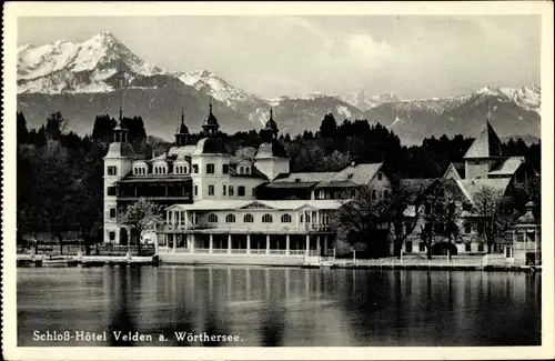 Ak Velden am Wörther See Kärnten, schöne Detailansicht