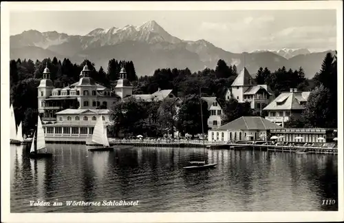 Ak Velden am Wörther See Kärnten, schöne Detailansicht