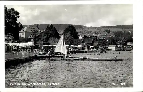 Ak Velden am Wörther See Kärnten, schöne Detailansicht