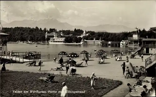 Ak Velden am Wörther See Kärnten, schöne Detailansicht