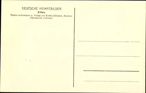 Ak Zittau in der Oberlausitz, schöne Detailansicht