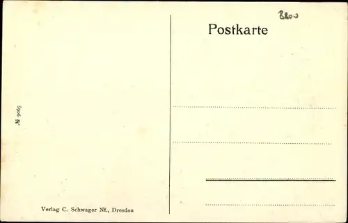 Ak Zittau in der Oberlausitz, schöne Detailansicht