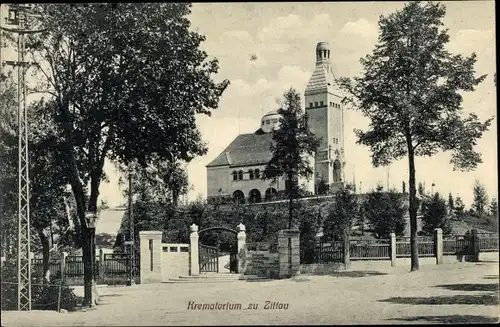 Ak Zittau in der Oberlausitz, schöne Detailansicht