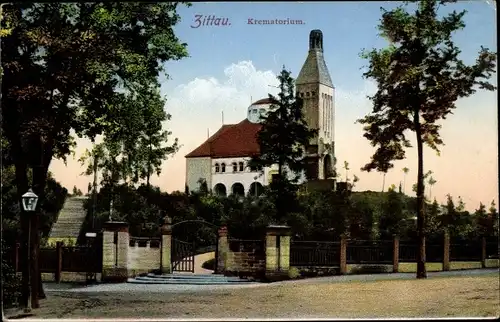 Ak Zittau in der Oberlausitz, schöne Detailansicht