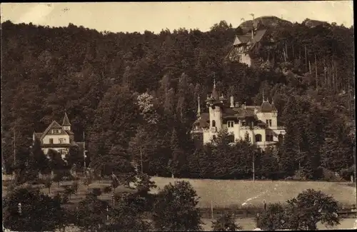 Ak Rathen an der Elbe Sächsische Schweiz, schöne Detailansicht