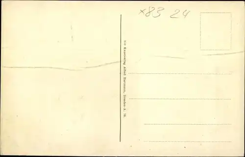 Ak Rathen an der Elbe Sächsische Schweiz, schöne Detailansicht