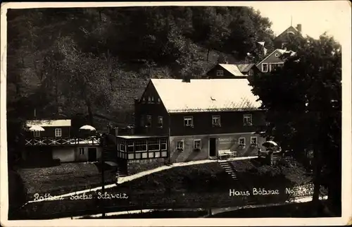 Ak Rathen an der Elbe Sächsische Schweiz, schöne Detailansicht