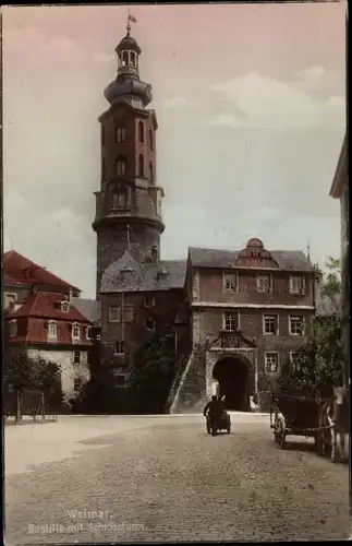 Ak Weimar in Thüringen, schöne Detailansicht