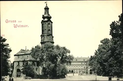 Ak Weimar in Thüringen, schöne Detailansicht