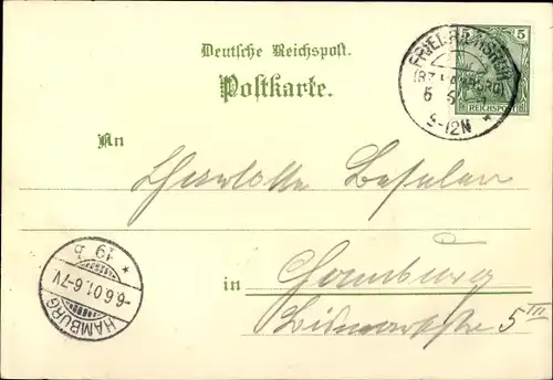 Litho Friedrichsruh Aumühle, Hotel und Pension Werner, Inh. W. Engelhardt, Fürst Otto von Bismarck
