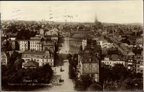 Ak Plauen im Vogtland, schöne Detailansicht