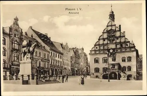 Ak Plauen im Vogtland, schöne Detailansicht