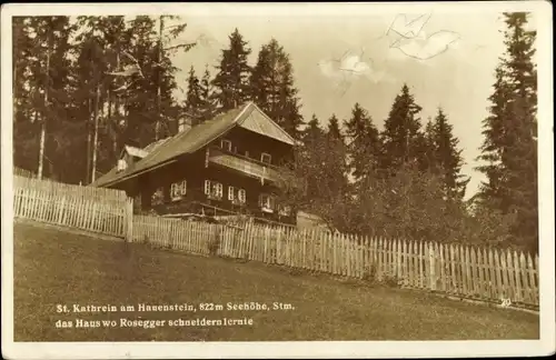 Ak St. Kathrein am Hauenstein Steiermark, schöne Detailansicht