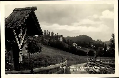 Ak St. Kathrein am Hauenstein Steiermark, schöne Detailansicht