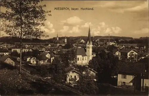 Ak Miesbach in Oberbayern, schöne Detailansicht